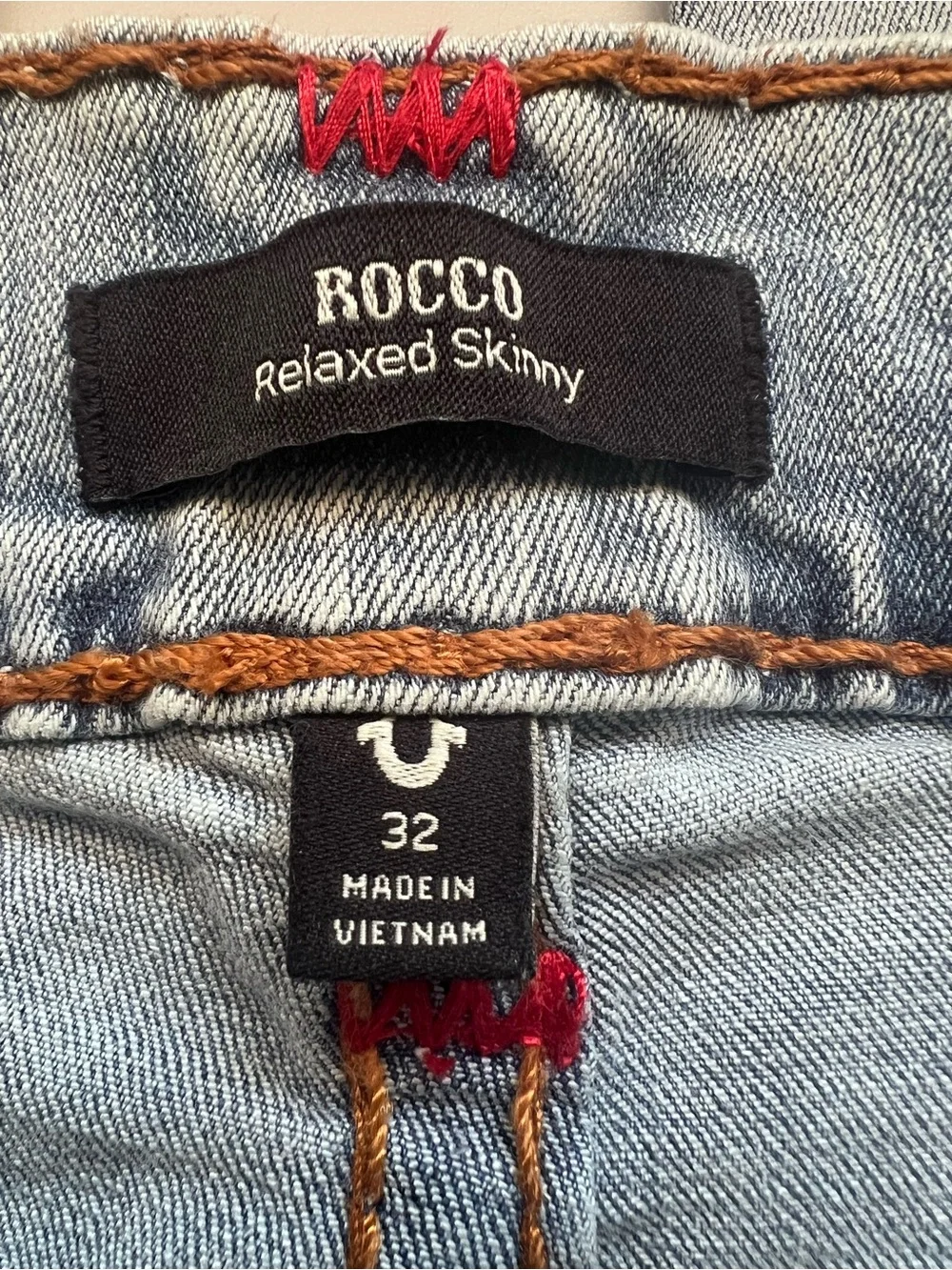 True Religion Men’s Rocco Relaxed Super T Jeans Size 32 NWT
